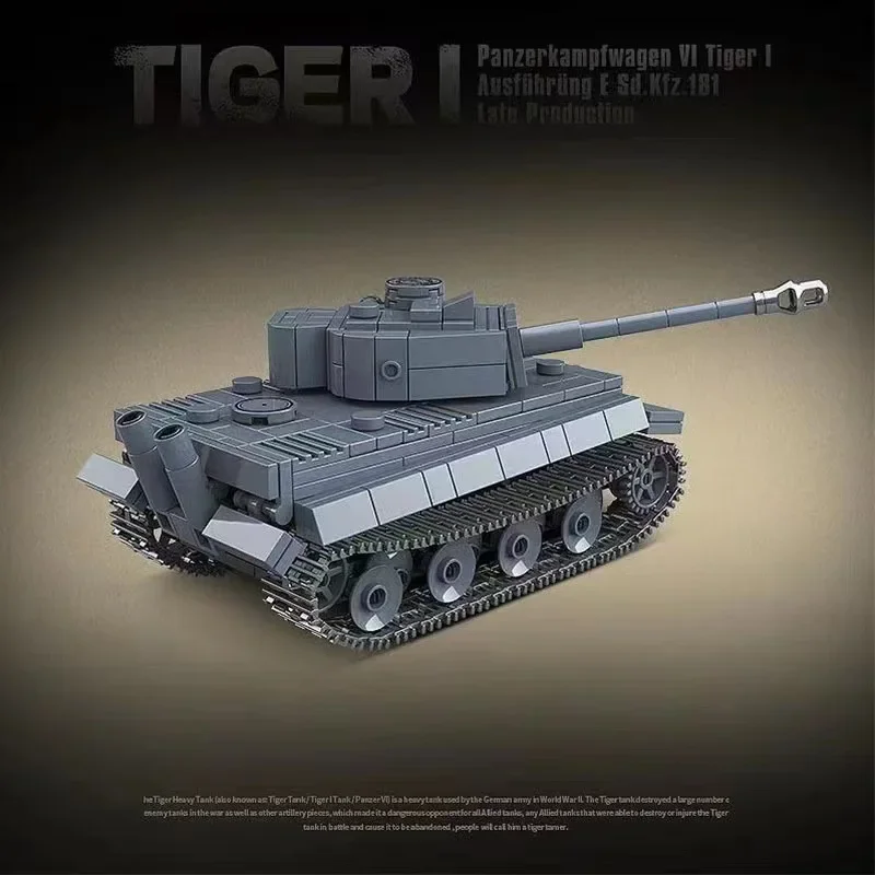 Nuevos tanques militares PanzerVI Sherman Ejército de EE. UU. Quan Guan WW2 arma de guerra soldado figura modelo bloque de construcción ladrillo chico juguetes para niños