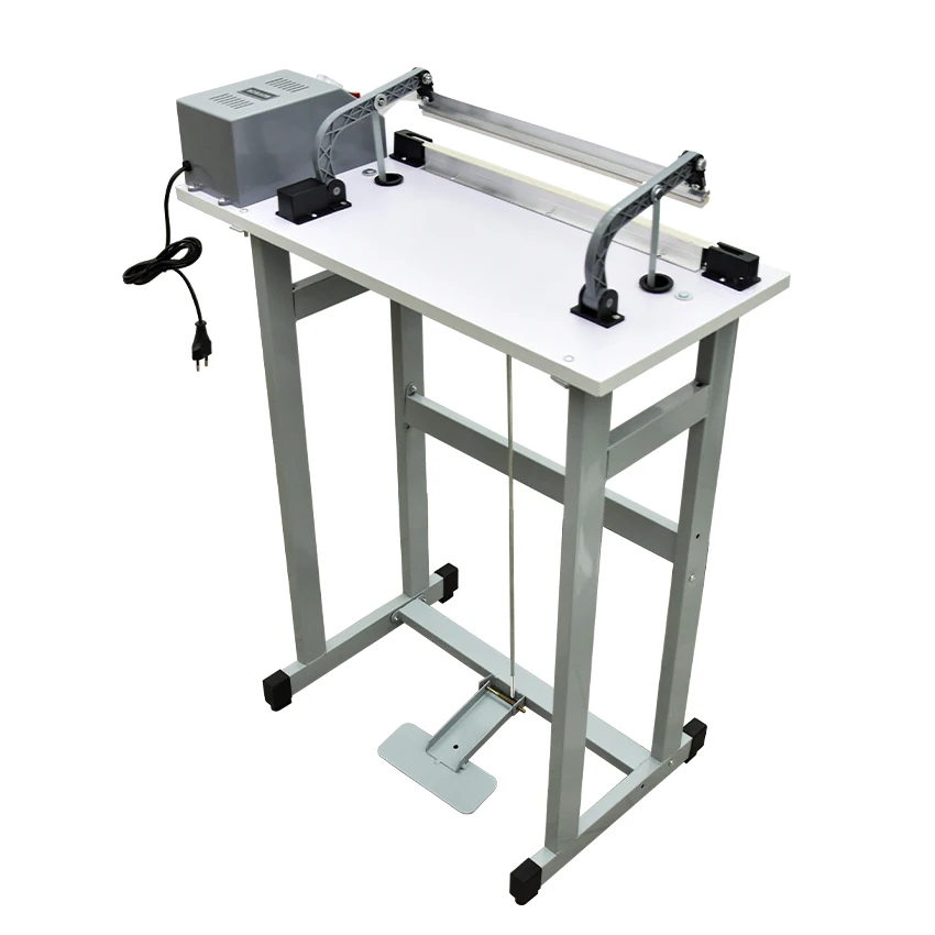 400 واط 3 مللي متر العرض 40 سنتيمتر طول دواسة القدم السدادة آلة الغذاء حزمة البلاستيك الكهربائية سريع الحرارة ختم آلة 220 فولت F-400