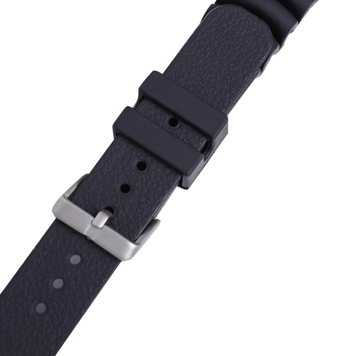 

Stylish Waterproof Silicone Watch Band Durable 20mm Watch Strap Watch Wristband for Replacement (Black)