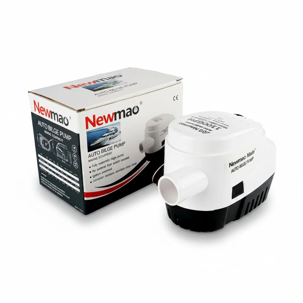 

Automatic Bilge Pump, 12V 24V 600/750/1100GPH Submersible Boat Water Pump with Float Switch, Electric Marine Equipment