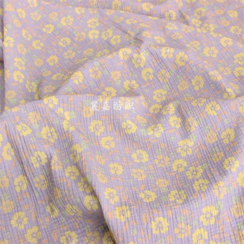 

Retro Flower, Double Cotton Gauze, Baby Clothing, Pajamas, Loungewear Fabrics