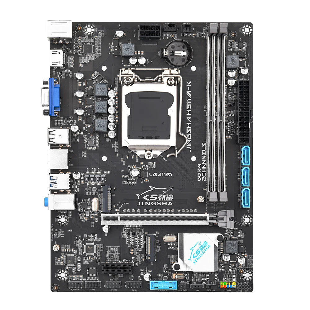 JINGSHA LGA 1151 motherboard cpu ram combo with core i3 8100 + 2*8GB DDR4 placa base mae Kit 1151 pc gamer diy gaming computer