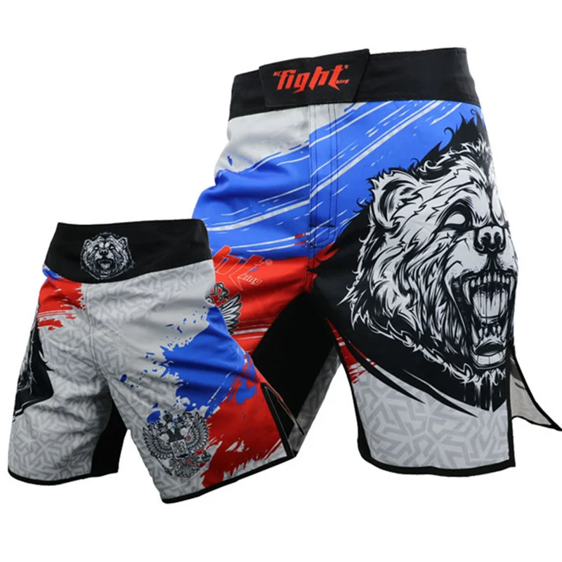 MMA Shorts Men Boxing Training Shorts Workout Muay Thai Shorts Gym Sports Running Pants BJJ Brazilian Jiujitsu Fight Wear