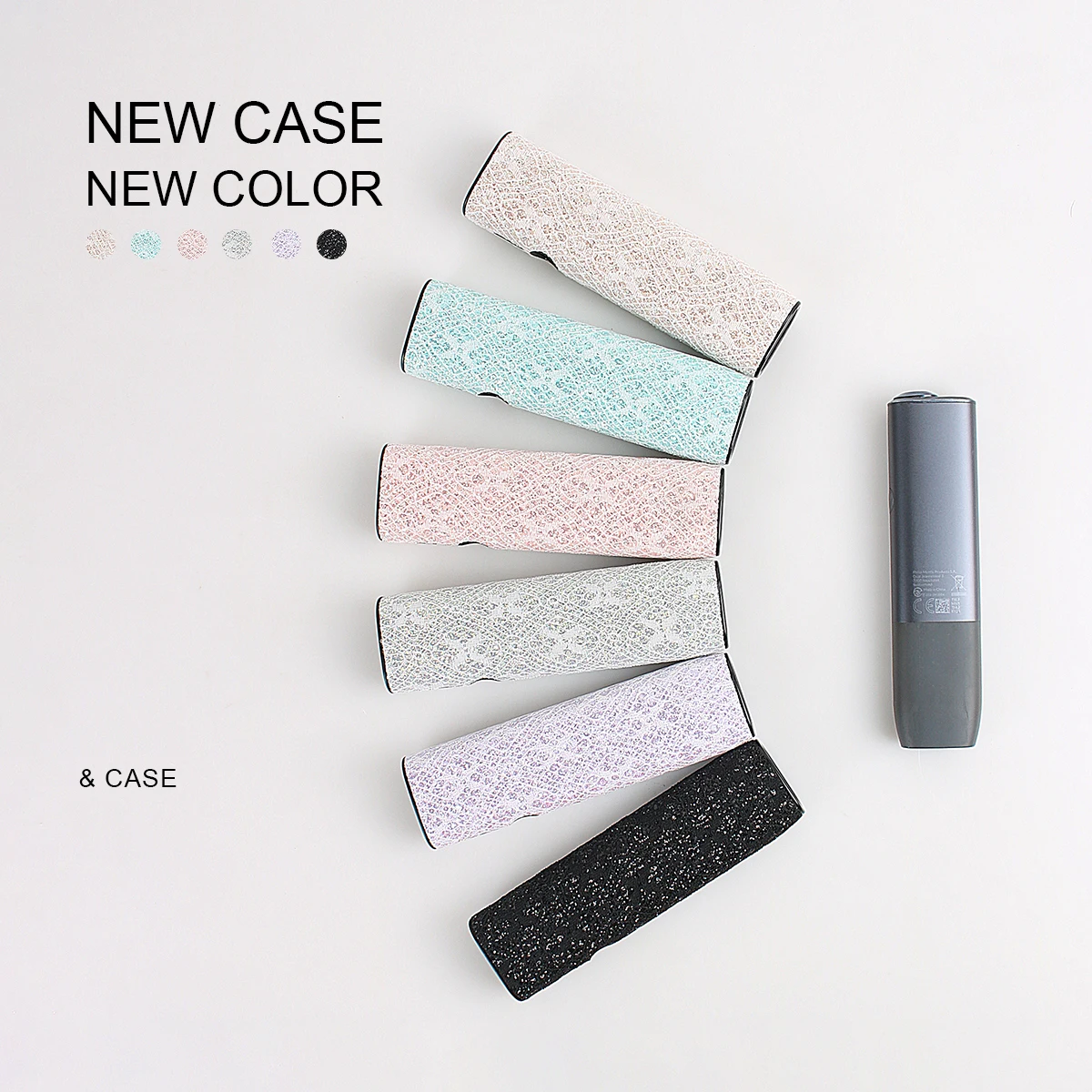 

PU leather protective cover is suitable for the ILUMA ONE, the butterfly diamond design to protect the e-cigarette accessories.