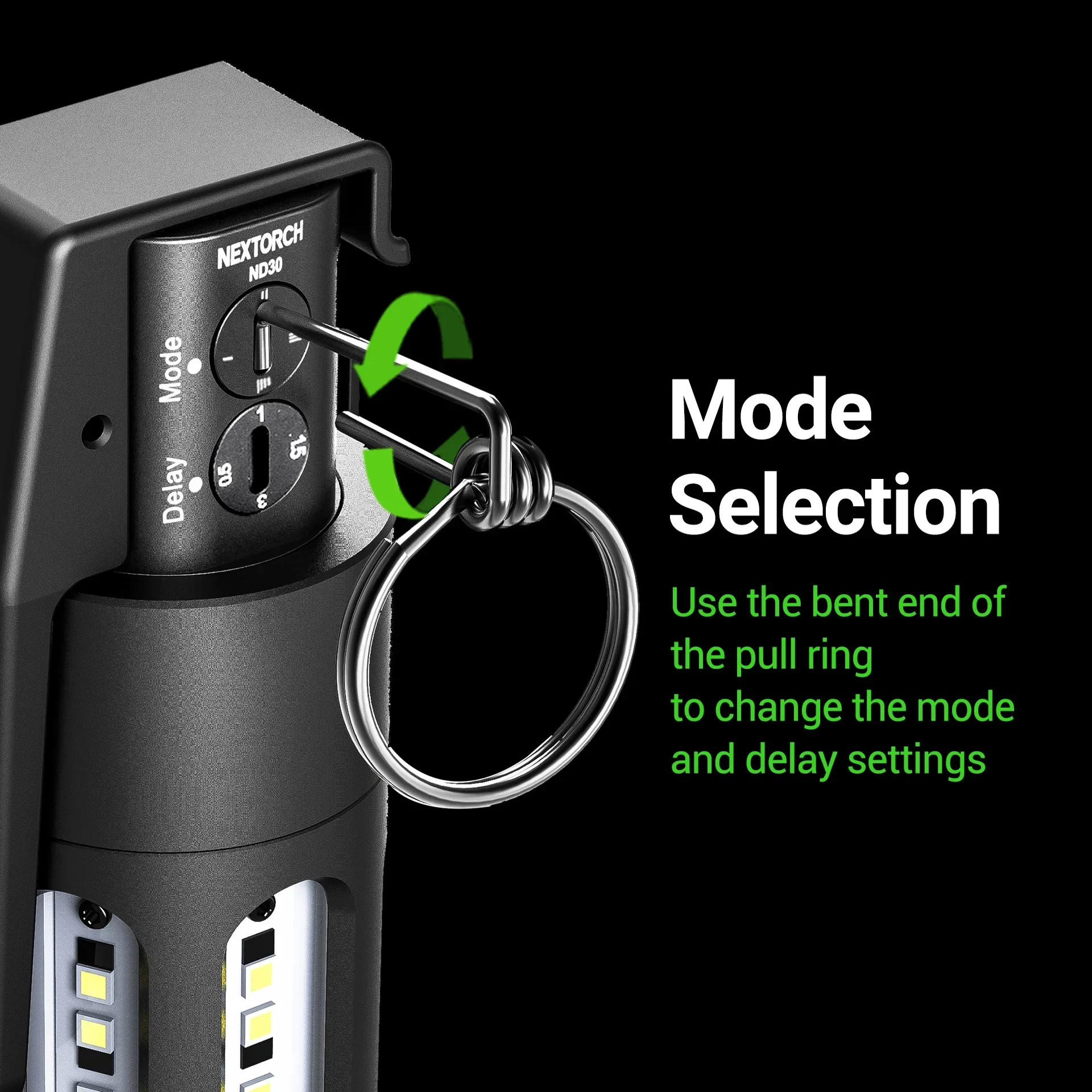 Nextorch estroboscópico de 11000 lúmens nd30, 2 metros, resistente ao impacto, 130 decibéis, vários modos, serviço de distração tática