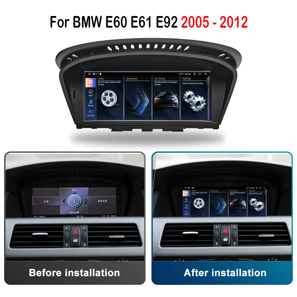 8.8 inch for BMW E60 E61 E92 2005 - 2012 CCC CIC System 4G WiFi GPS 1920*720P Android Car Radio Video Multimedia Player