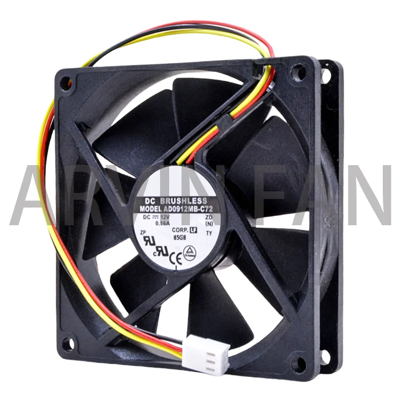 Tout nouveau ventilateur de refroidissement d'unité centrale de boîtier d'ordinateur de la AD0912MB-C72 9cm 90x90x20mm 9020 90mm DC12V 0.16A