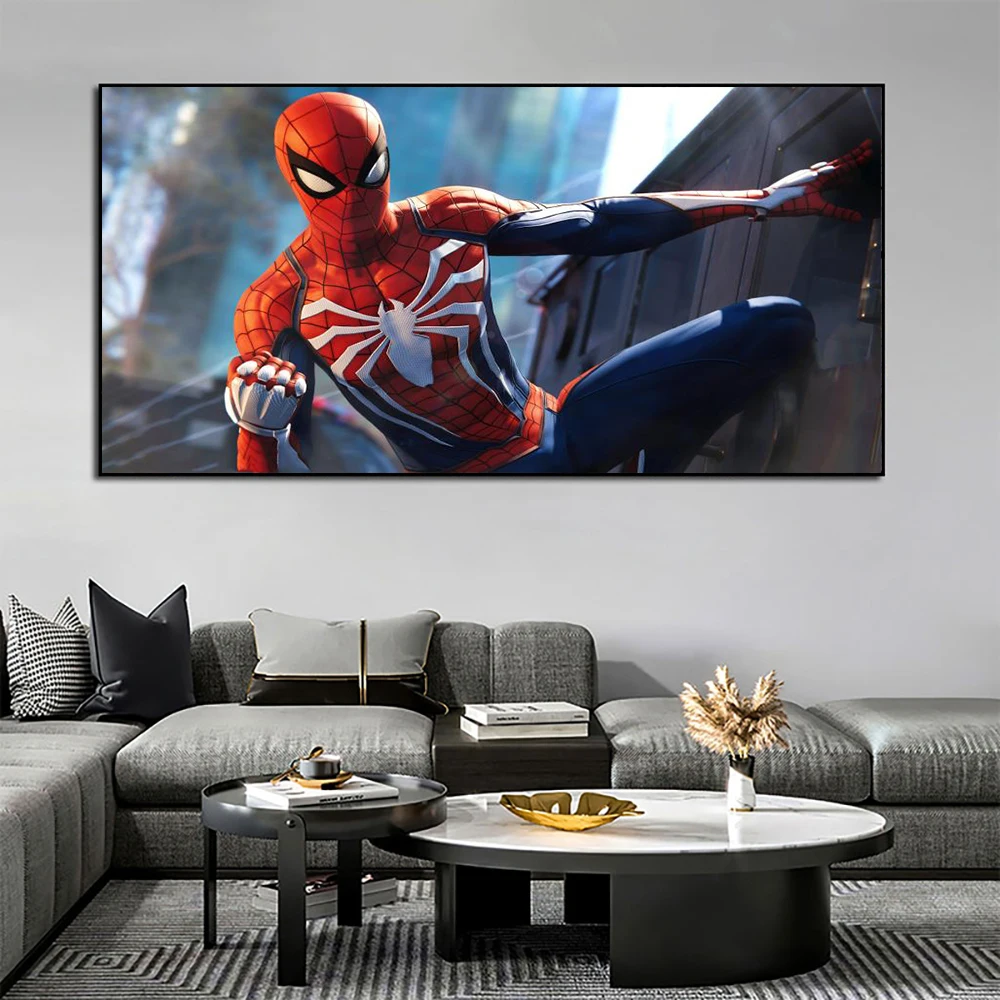 

Marvel Heroes Decorative Painting Movie SpiderMan Art Poster for Modern Home Living Room Children's Room Wall Decor Canvas Mural