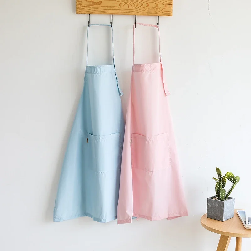 Apron home kitchen female fashion waterproof and oil-proof cooking Korean version cute Japanese adult waist waist anti-fouling