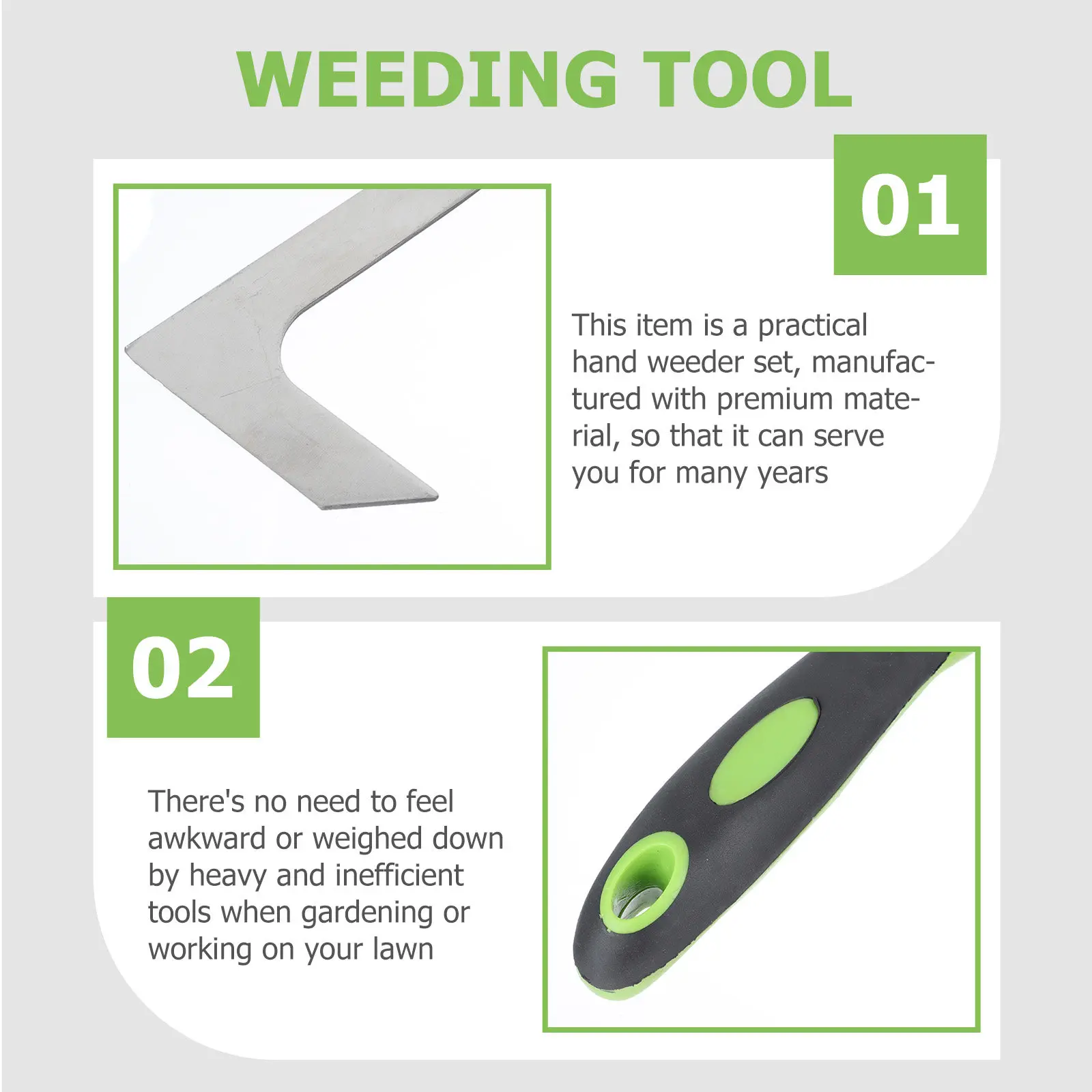 

Набор из 1-го инструмента для удаления сорняков из нержавеющей стали: ручной прополочник для сада, фермы, двора, сада, приусадебного участка, вилка для удаления одуванчиков и травы, портативный