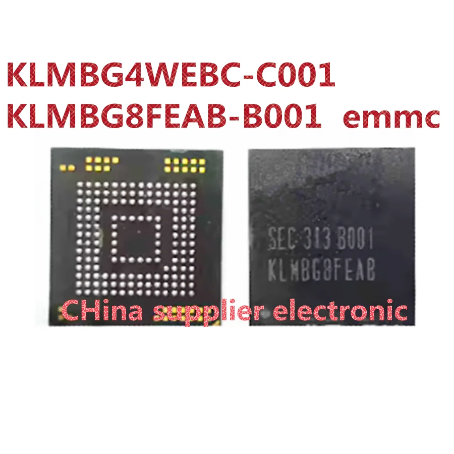 KLMBG4WEBC-C001 KLMBG8FEAB-B001 is suitable for Samsung 153 ball 32G emmc mobile phone font second-hand planting ball