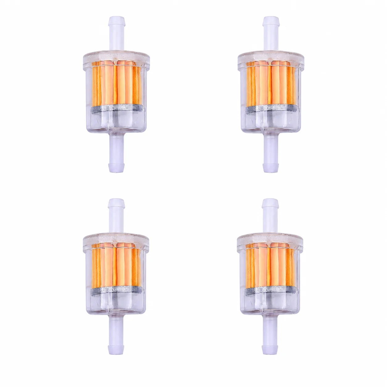 Set of 4 Fuel Filters For Riding Mower Lawn Tractor Replacement 493629 691035 695666 AM108356 For Tecumseh Kohler Kawasaki Parts