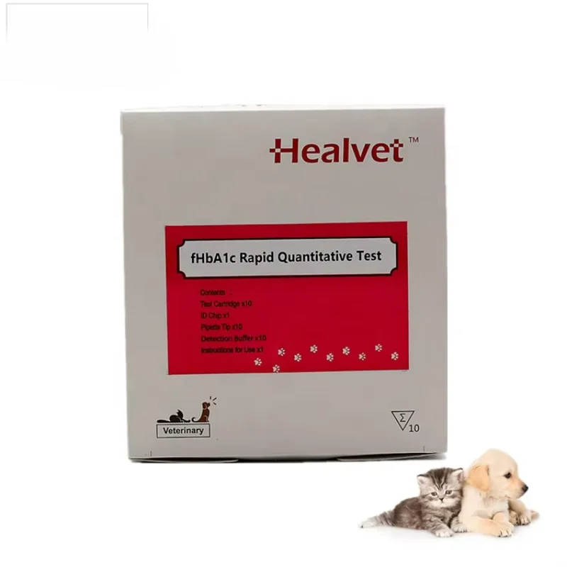 10 Pet Diagnostic Feline Test Cat Glycosylated Hemoglobin HbA1c Test Kit For Veterinary