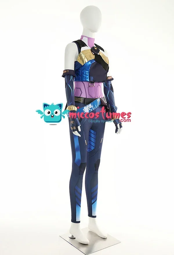 Miccostumes Women's Neon Cosplay Costume Bodysuit Set cosplay costumes