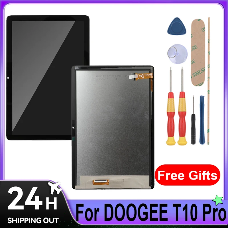 For Doogee T10 T10 Pro LCD Display + Touch Screen Full Assembly Tablet Replacement Parts With Tools