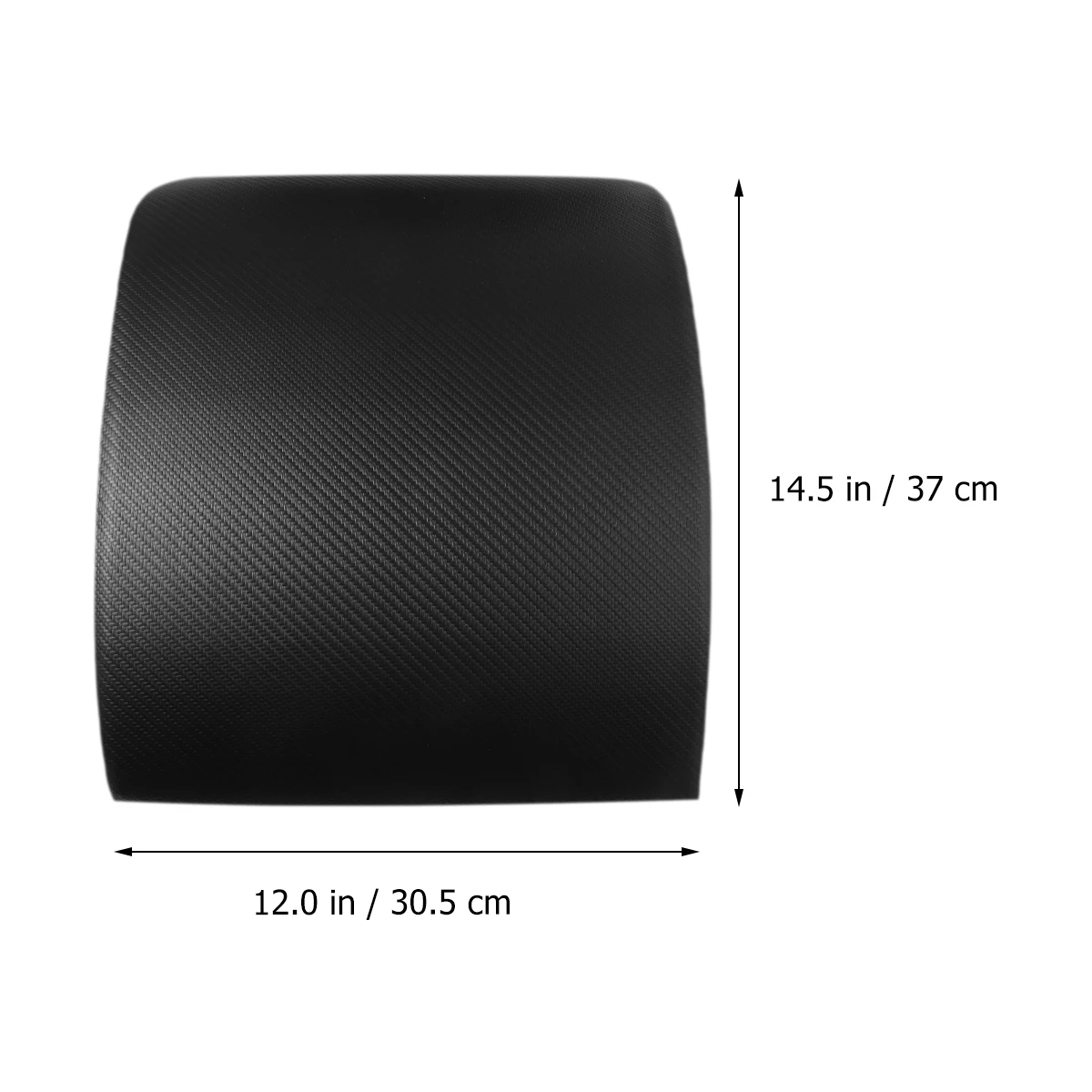 

Lumbar Support Pad Cushion Abdominal Board Belly Mat Black Exercise Mats for Home Workout