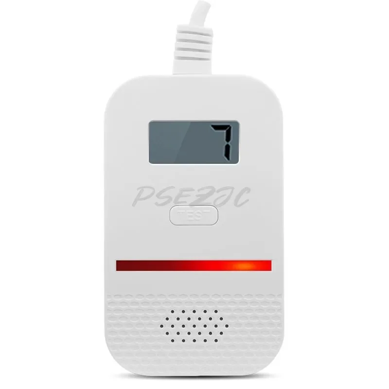 Portable Household Gas Alarm Natural Gas Detector LCD Display Independent Combustible Gas Alarm