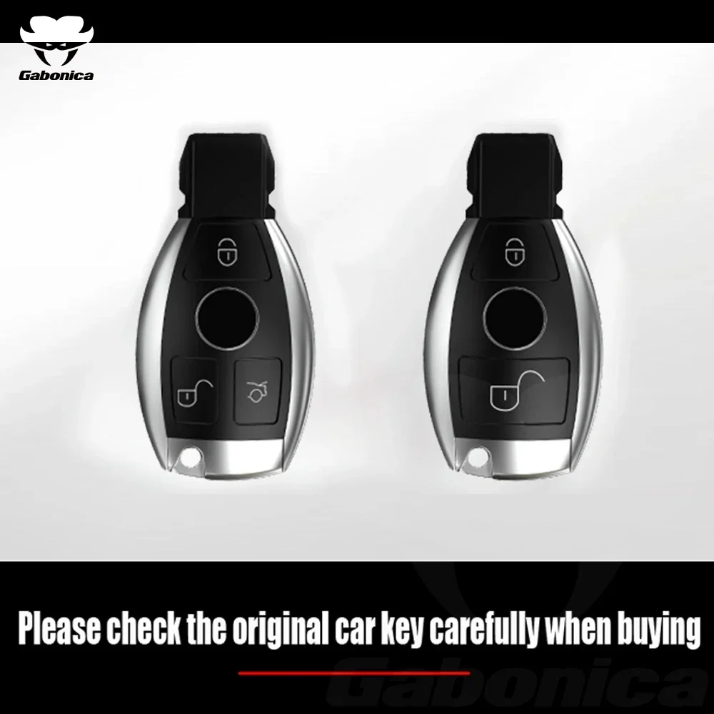 Alloy Car Remote Key Case Cover Shell Fob For Mercedes Benz A B C E R Class GLS GLA GLK GLC CLS CLA AMG W204 W205 W212 W463 W176