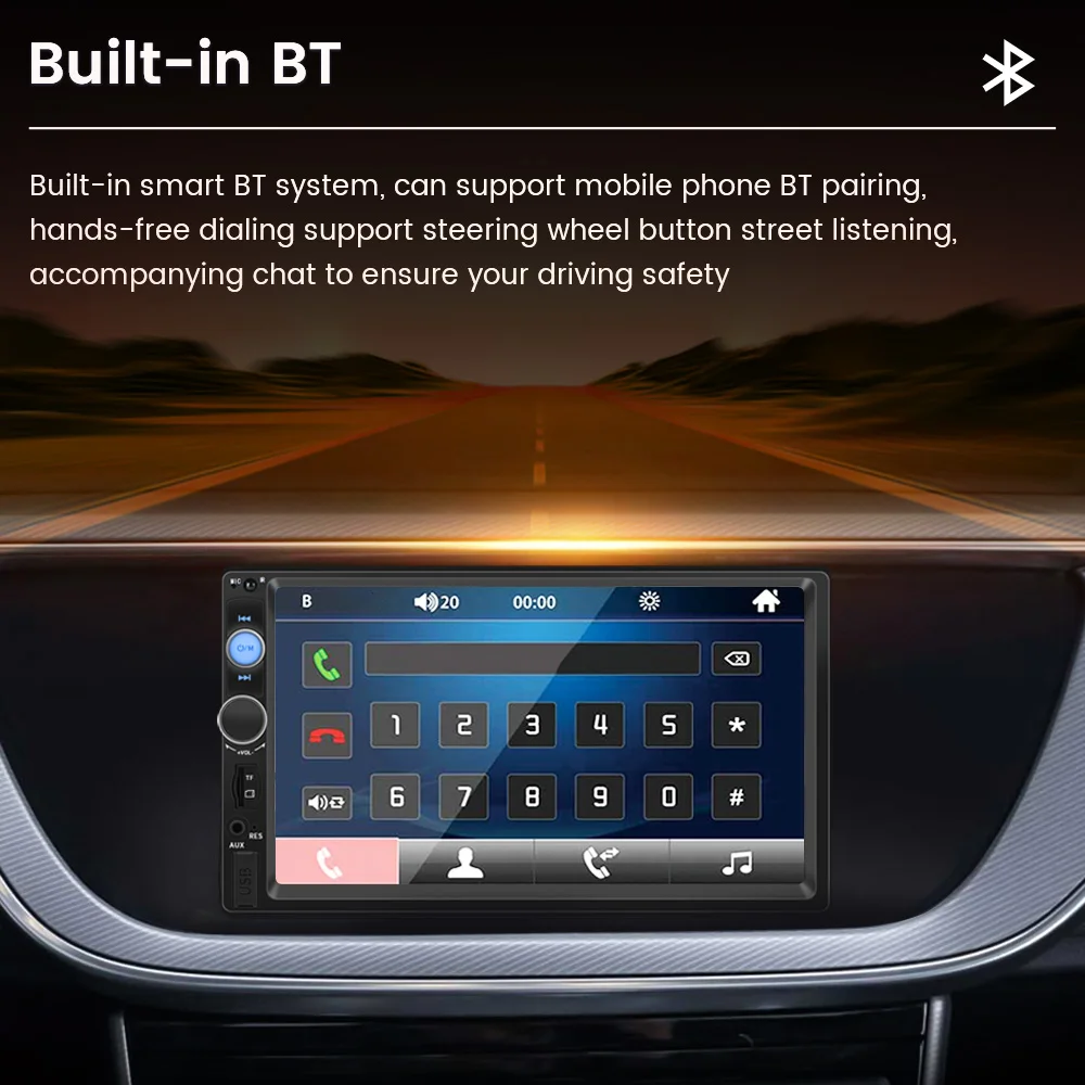 MEKEDE ND1 Carplay Android Auto Car Radio Stereo 7010B MP5