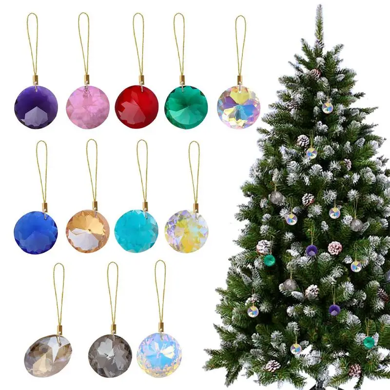 

Crystal Ball Christmas Ornaments 12Pcs Decorative Balls Christmas Decorations For Christmas Holiday Wedding Home