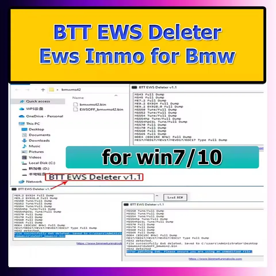 

Car Repair for Bmw IMMOFF BTT EWS Deleter Tool Diagnostic Auto ECU repair ecu car power MS41 MS42 MS43 MS45 ME17/MED17/MEV17