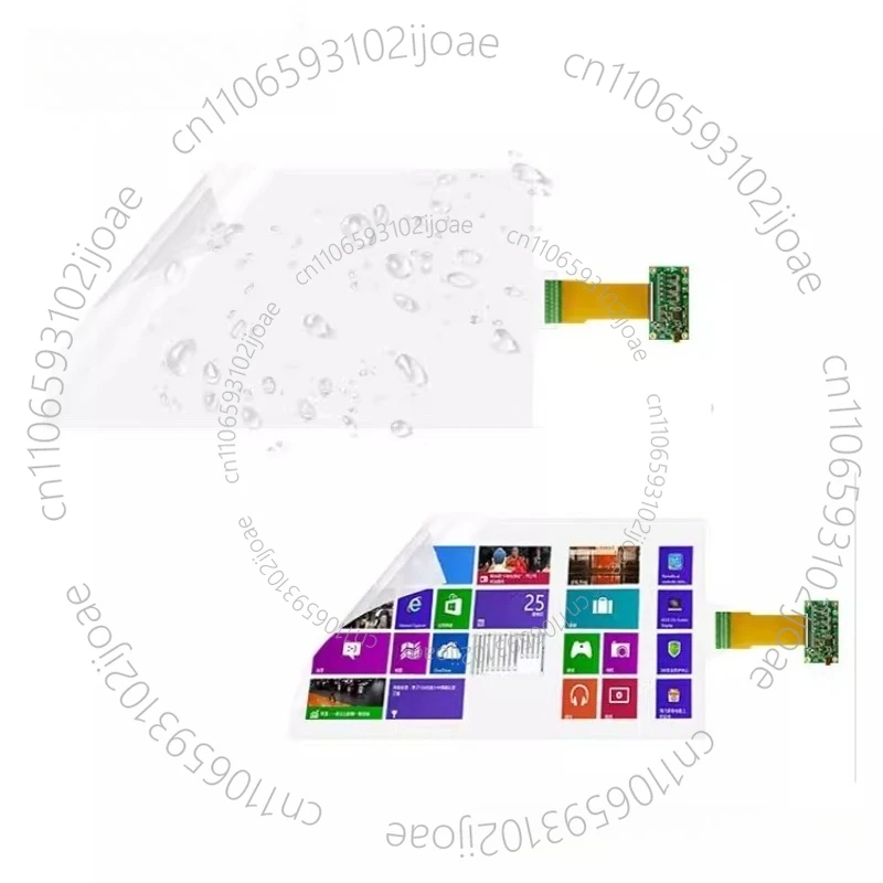 32 inch capacitive 12,20,40 point touch transparent film LCD touch screen foil