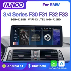 12.3inch Android 14 Car Radio Carplay For BMW 3 4 Series F30 F31 F34 F35 F32 F33 F36 Auto Accessories Multimedia Stereo Receiver