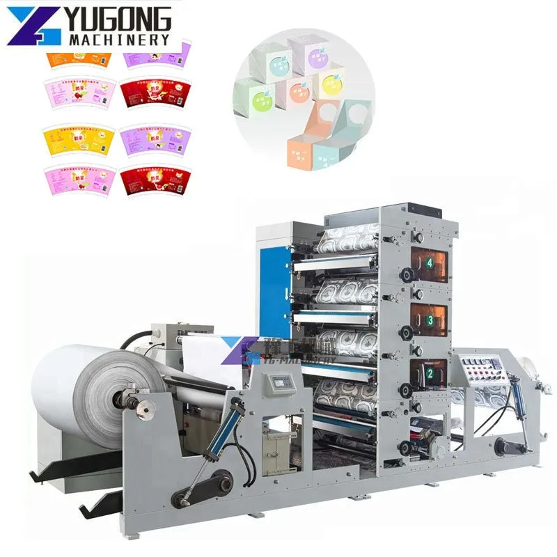 6 Color Flexo Printing Machine Print Logo and Designs Photo Exercise Note Book Printing Machine Flexo Printing Machine for Box