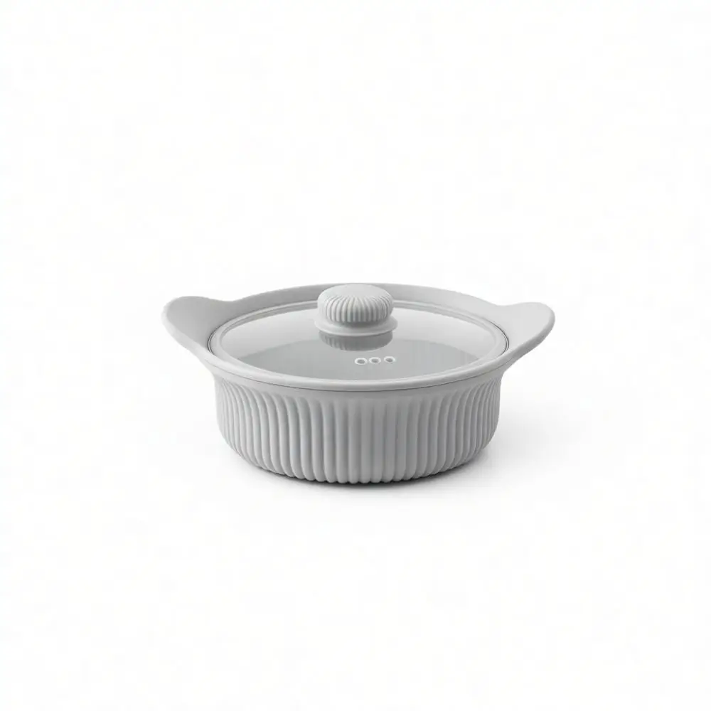 Silicone Steamer Pot Folding Soup Cooker Multi Functional Kitchenware Food Grade Microwave Oven Air Fryer Safe Camping