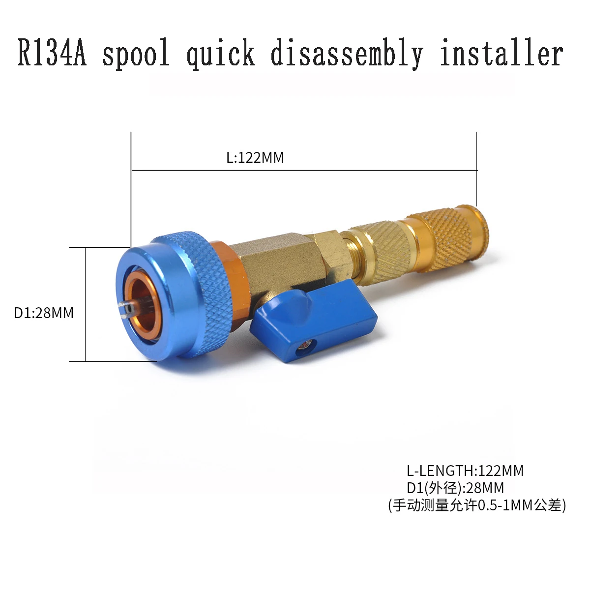2pcs Air Conditioning R134A Valve Core Quick Remover Valve Core Remover Installer High Low Pressure Tool Air Conditioner Repair