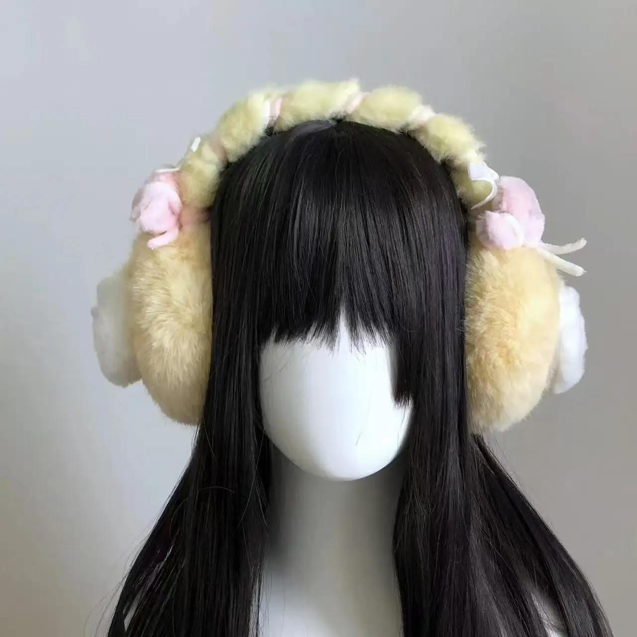 ที่ปิดหูน่ารักสไตล์ญี่ปุ่นสำหรับฤดูหนาว แบบเกาหลี น่ารักหวานๆ สำหรับนักเรียน กันลม อุ่น ใส่ขี่จักรยานกลางแจ้ง