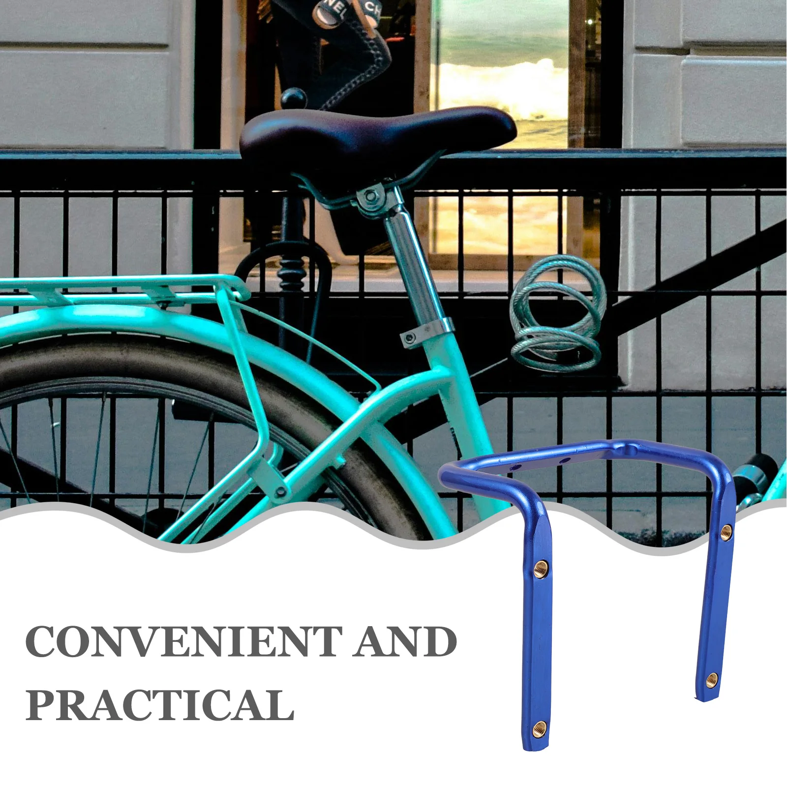 

1Set Saddle Bottle Mount Holder Adapter Sturdy Water Bottle Rack Adapter for Bike Cycling Accessory Secure Double Screw Fixation