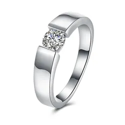 Charm Silver Color Rings For Women Shining crystal size 7/8/9/10 Fashion Party Gifts engagement wedding Jewelry