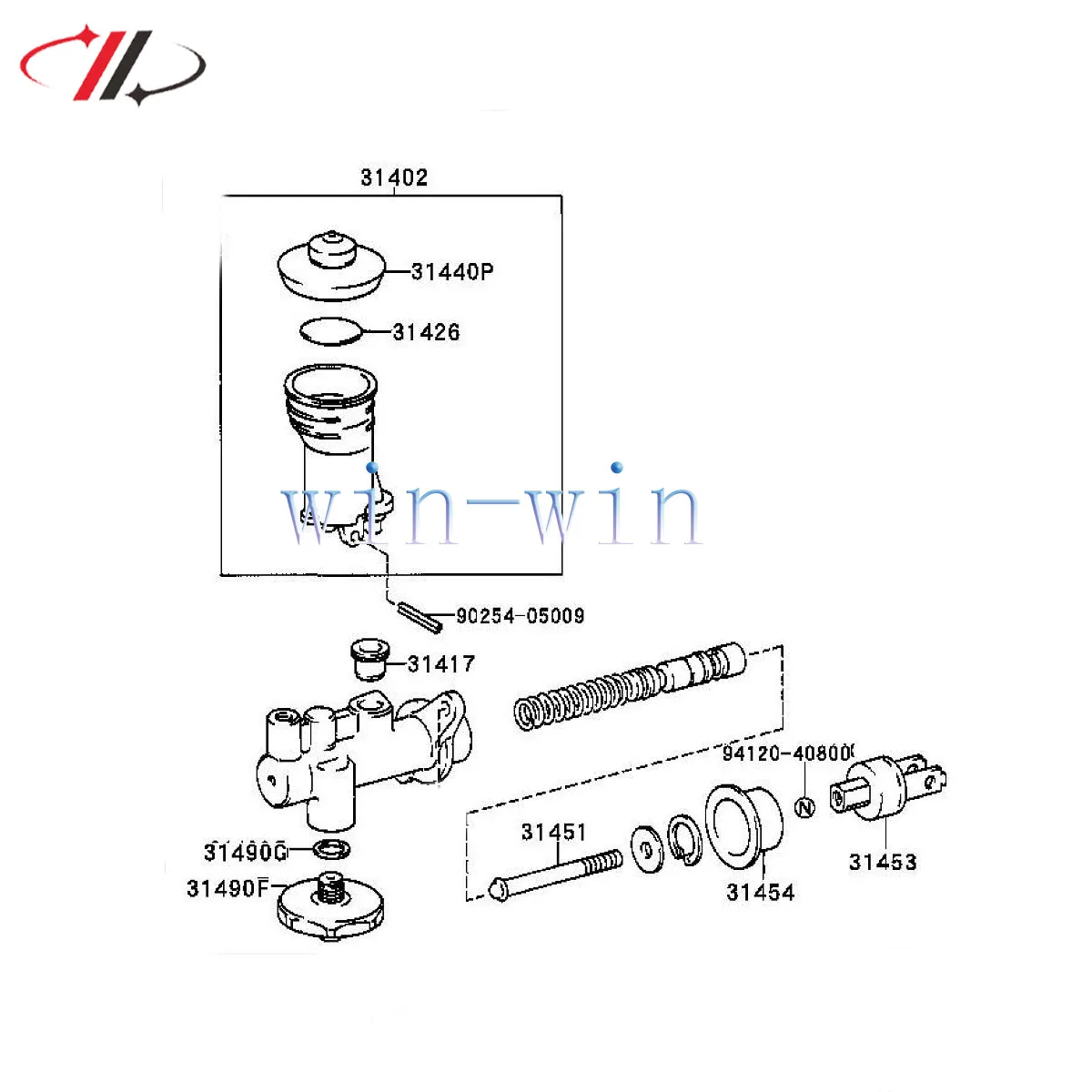 High-Quality Clutch Master Cylinder For Toyota LAND CRUISER 90 KZN185 RZJ85 HILUX;4RUNNER 31410-35320 31410-60571 31410-60580