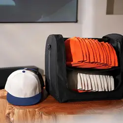 Hat Bag for Baseball Caps Hat Carrier Holder with Carrying Handle Cap Storage Bag Hat Organizer Bag for Moving Sports Travel