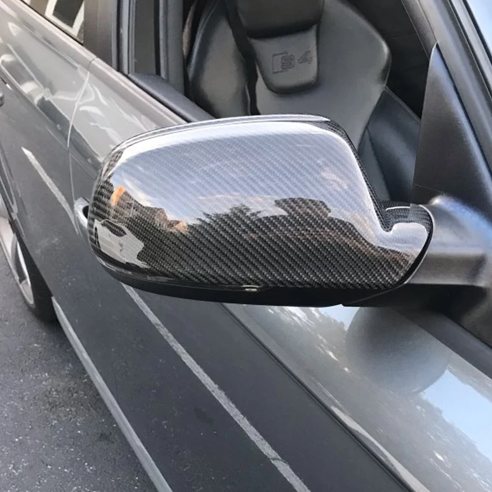 2x für Audi A3 8P A4 B8.5 A5 S5 RS4 RS5 2011-2015 Rückspiegelabdeckung Carbonmuster Auto-Seitenrückspiegelabdeckung – Detail 17