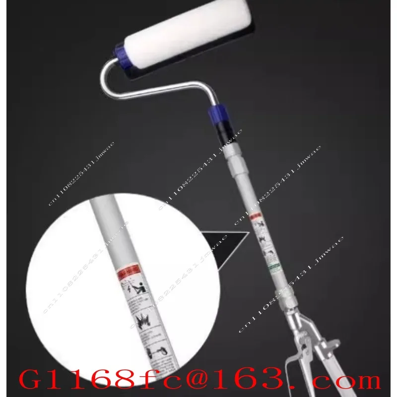 Airless spraying machine accessories, electric thickened rod roller brush, telescopic self-priming brush, wall brush