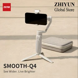 Zhiyun Smooth Q4 3-Axis Gimbal Handheld Stabilizer for Smartphone iPhone 14 pro max 13 12 Samsung Xiaomi Huawei for Vlog