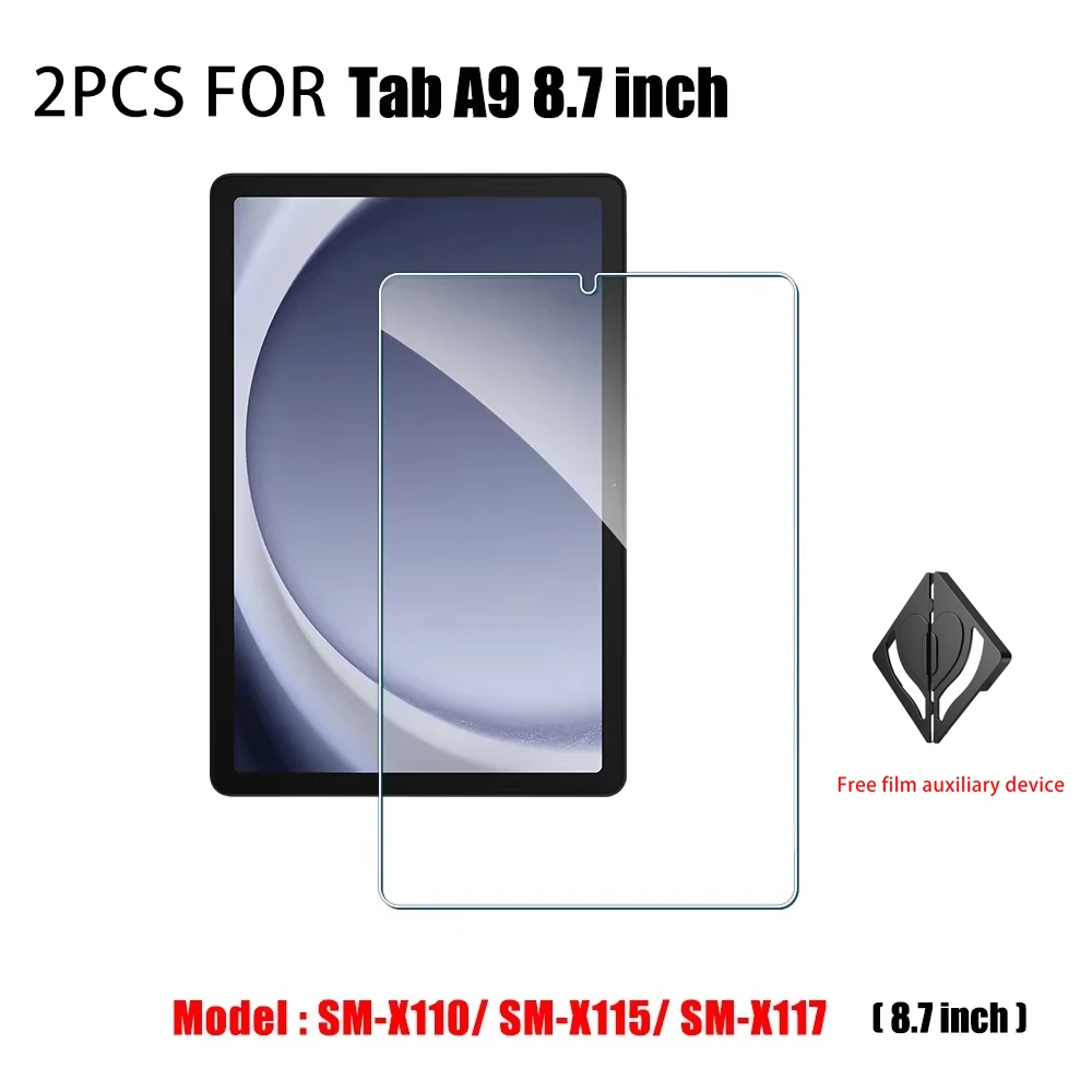 

2 шт. закаленное HD стекло защитная пленка для Samsung Galaxy Tab A9 8,7 дюйма устойчивая к царапинам защитная пленка для экрана