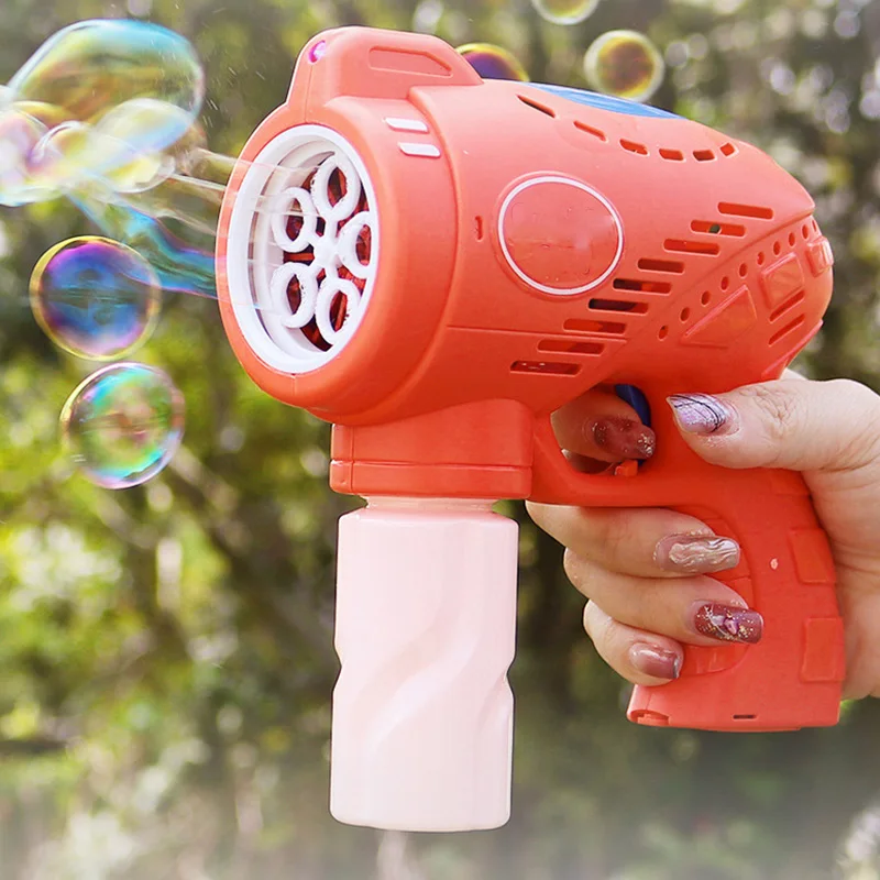 Electric Bubble Machine Automatic Blowing Bubble Flashing Lights Music Wedding Party Soap Blowing Bubble Children Outdoor Toys