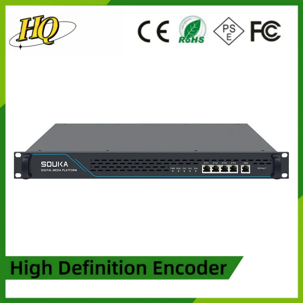 Next Generation Broadcasting System, 4-Channel, IP to RF Cable, Front-End Equipment, QAM Digital TV, DVB-T, ATSC, DVB-C Modulato