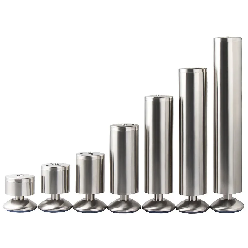 1Pcs Stainless Steel Cabinet Feet Adjustable Furniture Cabinet Metal Sofa Feet Support Feet Furniture Accessories