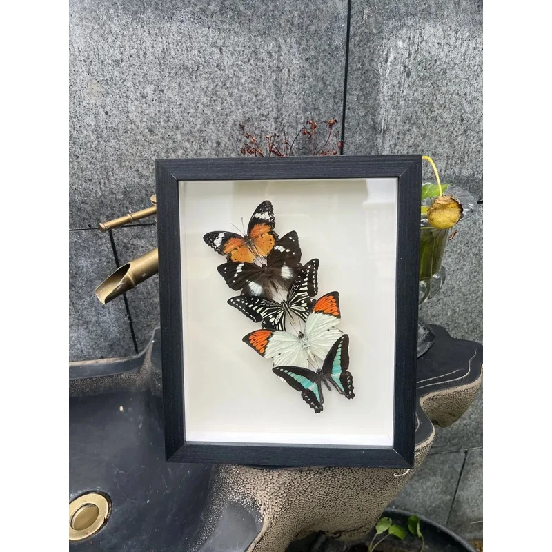 Handmade Mixed Butterfly Set Artwork,Wall Hanging & Desktop Ornament,Home Decor Art Piece,Perfect Birthday Valentine's Day Gift