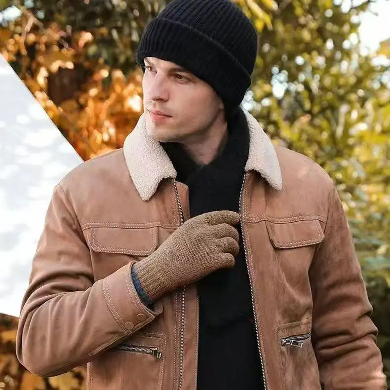 Hats, Winter Pulled Hats, Knitted Warm Hats, Men's Big Head Circumference, Windproof and Cold Proof Hats, Face Shields