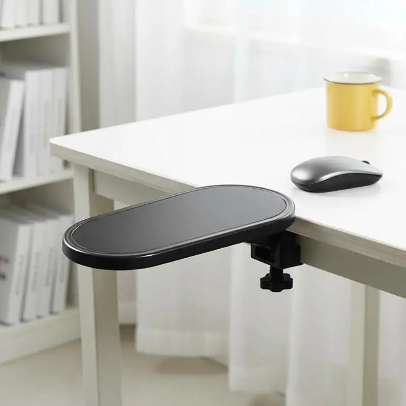 1 PC Office Desk Adjustable Arm Support Bracket for Computer Ergonomic Rotatable Armrest for Productivity