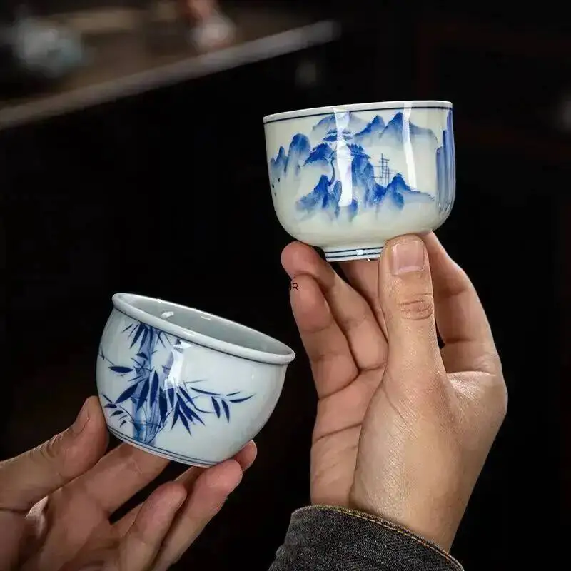 Shadow Green Tea Cup Arhat Cup Kung Fu Tea Cup Ceramic Master Cup Tea Cup
