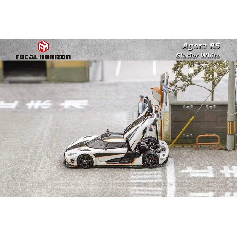 FH 1:64 Agera RS نسخة سريعة دييكاست ديوراما نموذج سيارة مجموعة لعبة مصغرة الأفق البؤري