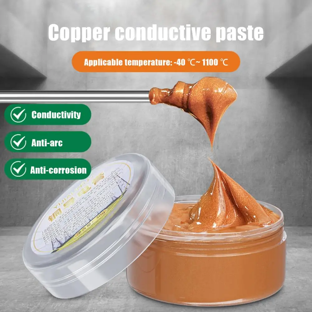 Electrical Contact Grease Auto Conductive Paste High Temperature Resistant Copper Anti-Seize Compound Electrical Contact Grease