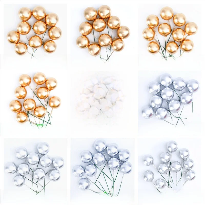 

Gold Ball Silver Ball Cake Toppers Ins round Foam Balls Birthday Cake Decorations 00 Pieces Set Festive Celebration...