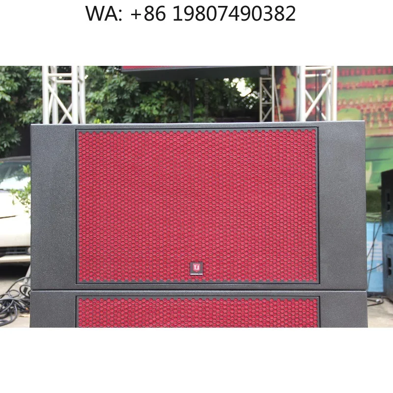 3 Way 3000W Active Line Array System, Complete Speaker Set with  and Mixer for Large Stage Shows